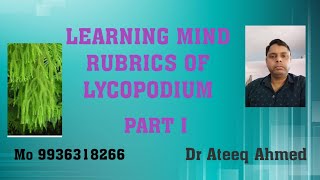 MIND RUBRICS OF LYCOPODIUM HOMEOPATHIC MEDICINE [upl. by Levins]