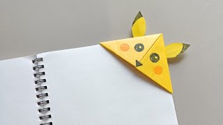 Easy Corner Bookmark 🐱 creative craft cartoon [upl. by Atsyrc]