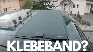 Flexibles Solarmodul  Montage mit Klebeband ETERNABOND [upl. by Owen]