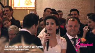 😲 Sorpresa de la 👰 NOVIA al 🤵‍♂️ NOVIO le canta Hasta mi final  Il Divo  Musical Mastia [upl. by Romona]