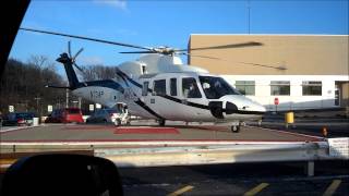 Sikorsky S 76C helicopter start up and take off [upl. by Naujak]