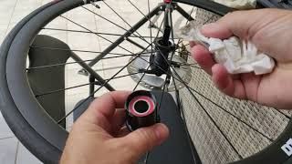 DT Swiss P1800 DB32 Spline freehub maintenance [upl. by Auj]