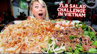 7LB SALAD CHALLENGE IN VIETNAM 1200000 PRIZE RainaisCrazy RainaHuang [upl. by Eislrahc]