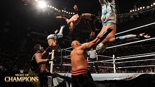 Neville amp The Lucha Dragons vs Stardust amp The Ascension Night of Champions 2015 Kickoff [upl. by Yenaiv]