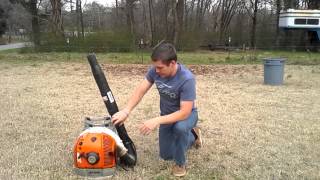 STIHL BR 600 blower review [upl. by Einittirb948]