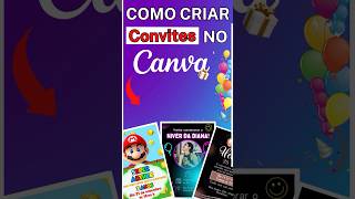 Criar convite no Canva [upl. by Sherl]