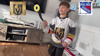 Knee hockey game 3 golden knights vs the rangerskneehockey [upl. by Metah876]