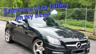 Fix your mercedes CLK convertible cabriolet roof Easy DIY repair of water bags rear window A209 [upl. by Lotty]