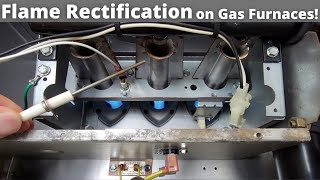 Understanding Flame Rectification on Gas Furnaces Explanation Testing Flame Rod Ground Issues [upl. by Xonk278]