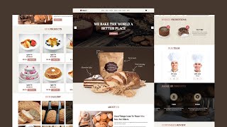 Responsive Bakery Website Design Using HTML  CSS  JAVASCRIPT [upl. by Atiluj305]