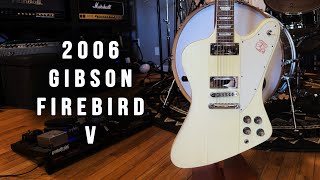 2006 Gibson Firebird V Classic White  Quick Review amp Demo [upl. by Ikila662]