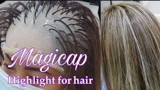 HOW TO HIGHLIGHTS HAIR CAP HIGHLIGHTS BICOLANANG SUTIL [upl. by Sly]