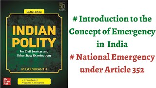 V70 National Emergency under Article 352 of Constitution M Laxmikanth Polity for UPSC Prep [upl. by Udell]