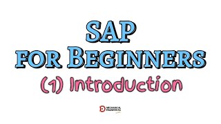 SAP SAP FOR BEGINNERS 1 Introduction [upl. by Gerry966]