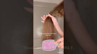 Any CurlyWavy girly here🥲why dry brushing its NOT for everyonehair shorts longhair haircare [upl. by Ylil284]