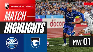 Seasons first freekick goal  FC Machida Zelvia 11 Gamba Osaka  2024 J1 LEAGUE HIGHLIGHTS  MW 1 [upl. by Ynoyrb]