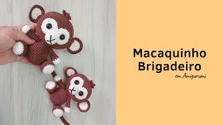 Macaco Brigadeiro em Amigurumi [upl. by Agathy]