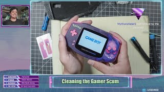 Live Cleaning and Testing Gameboys for MOD [upl. by Felicie138]