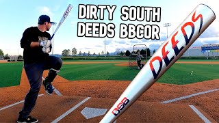 Hitting with the Dirty South Deeds  BBCOR Baseball Bat Review [upl. by Enywtna]