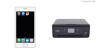 Canon PIXMA TS6220  Connecting Your iOS Device [upl. by Padraig113]