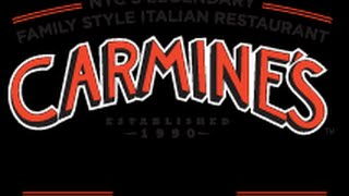 Carmines Restaurant Review Broadway NEW YORK Theater District 47th Street NYC [upl. by Ailsun]