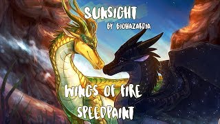 Wings of Fire Speedpaint  Sunsight [upl. by Ainyt504]