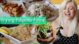 I Try Filipino Food for the First Time  VICKIE COMEDY [upl. by Nolur466]