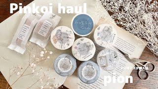 【Pinkoi購入品】台湾作家さんのテープが可愛すぎて涙｜pion テープ Pinkoi haul [upl. by Ecneitap]