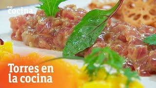 Cómo hacer tartar de atún  Torres en la Cocina  RTVE Cocina [upl. by Cecilio]