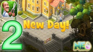 Gardenscapes Gameplay Walkthrough Part 2  Day 2 iOS Android [upl. by Lebasy]