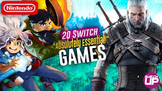 20 ESSENTIAL Games For New Switch Owners  2022 HUGE Update [upl. by Elleuqar]