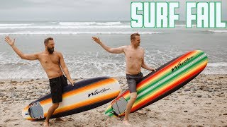 SPECTACULAR SURF FAIL  SURFING SAN ONOFRE BEACH [upl. by Ariaek]