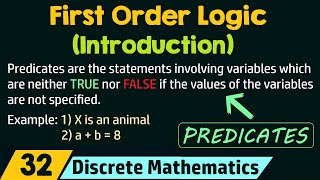 Introduction to First Order Logic [upl. by Norah]