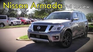 2017 Nissan Armada Full Review  SV SL amp Platinum [upl. by Granger]