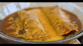 How To Make Beef Enchiladas Topped With Homemade Enchilada Sauce by Rockin Robin [upl. by Ahseikram]