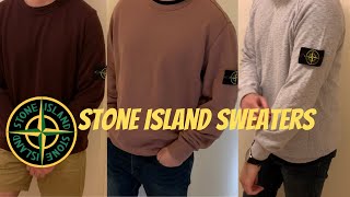 Stone Island Casual Sweatshirts for FallWinter Try On [upl. by Jabez321]