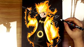 Drawing NARUTO RIKUDOU SENNIN MODE [upl. by Daggna505]