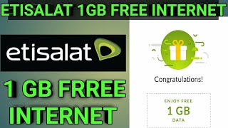 How can I get free 1GB data on etisalat [upl. by Acile]