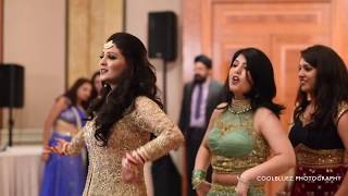 Bride Wedding Dance Performance  Medley of hit Bollywood songs [upl. by Enelrahs]