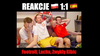 HISZPANIA 11 POLSKA  REAKCJE NA MECZ Footroll Lachu euro2020 shorts [upl. by Auqinot]