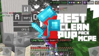 Smoshii 16x Pvp Pack  KeystokeCps CounterClear Gui MCPE 116 [upl. by Sadnak]