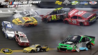 2013 NASCAR Sprint Cup Crashes 1 [upl. by Towill231]