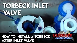 How to install a toilet water inlet valve  Torbeck valve  Ultimate Handyman DIY tips [upl. by Vershen]