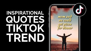 How to Do the Inspirational Quotes TikTok Trend Motivational Poster Maker [upl. by Allene]