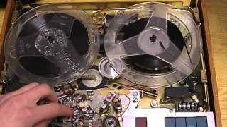 Tandberg tape recorder 9041X inside view [upl. by Idyak]