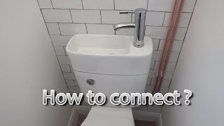 How to connect toilet basin combo unit [upl. by Rashidi159]