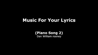 Songwriters Backing Track Piano Song 2 [upl. by Anidal]