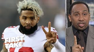 Odell Beckham Jr trade proves Giants should fire Pat Shurmur Gettleman  Stephen A  First Take [upl. by Asseral]