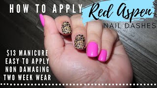 How to Apply Red Aspen Nail Dashes [upl. by Nive]