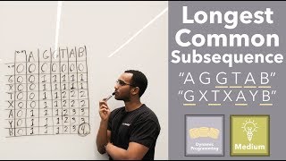 Longest Common Subsequence 2 Strings  Dynamic Programming amp Competing Subproblems [upl. by Cedar]